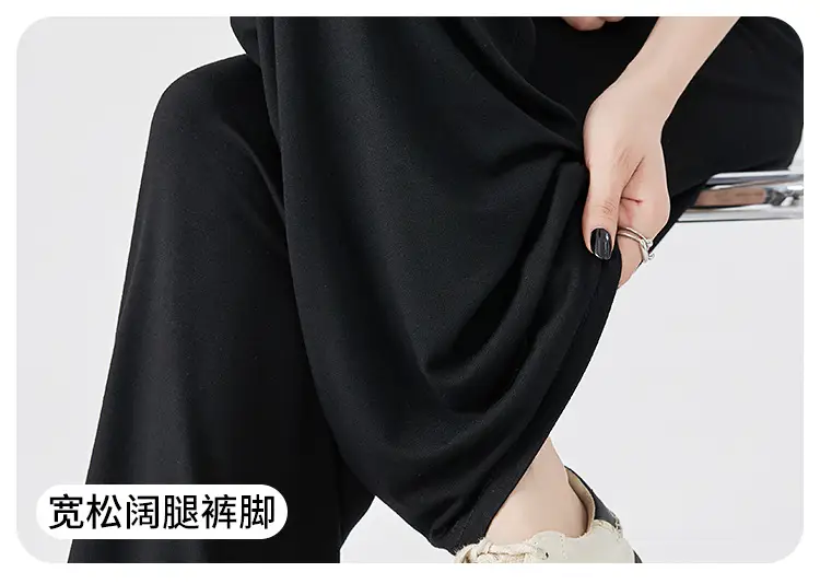 Thin Cool Maternity Pants 2026 Summer Ice Silk Modal Outerwear Non-Belly-Support Wide-Leg Pants Long Pants — feature 10