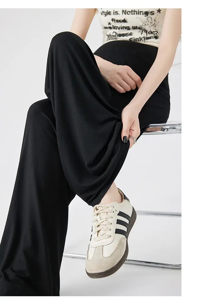 Thin Cool Maternity Pants 2026 Summer Ice Silk Modal Outerwear Non-Belly-Support Wide-Leg Pants Long Pants — feature 20