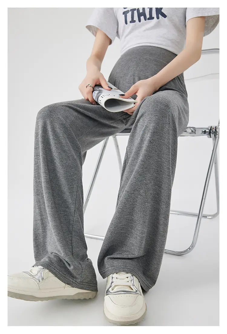 Thin Cool Maternity Pants 2026 Summer Ice Silk Modal Outerwear Non-Belly-Support Wide-Leg Pants Long Pants — feature 30
