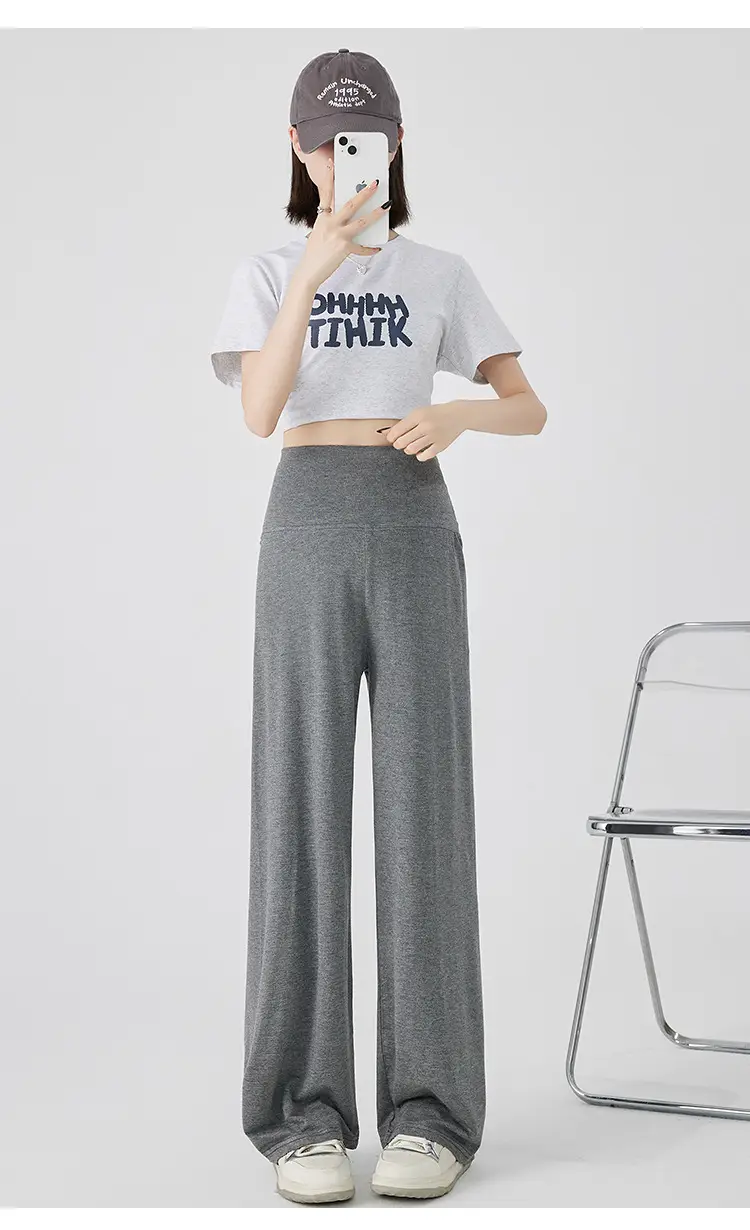 Thin Cool Maternity Pants 2026 Summer Ice Silk Modal Outerwear Non-Belly-Support Wide-Leg Pants Long Pants — feature 31