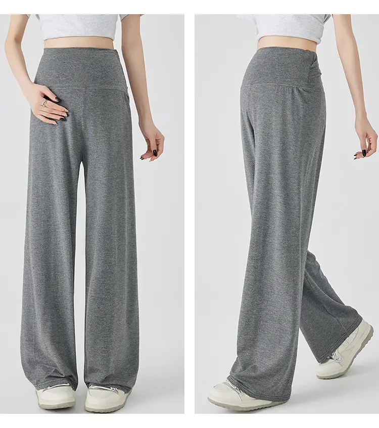 Thin Cool Maternity Pants 2026 Summer Ice Silk Modal Outerwear Non-Belly-Support Wide-Leg Pants Long Pants — feature 32