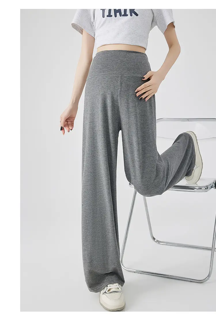 Thin Cool Maternity Pants 2026 Summer Ice Silk Modal Outerwear Non-Belly-Support Wide-Leg Pants Long Pants — feature 34