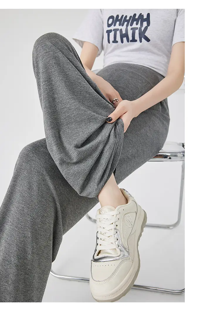 Thin Cool Maternity Pants 2026 Summer Ice Silk Modal Outerwear Non-Belly-Support Wide-Leg Pants Long Pants — feature 36
