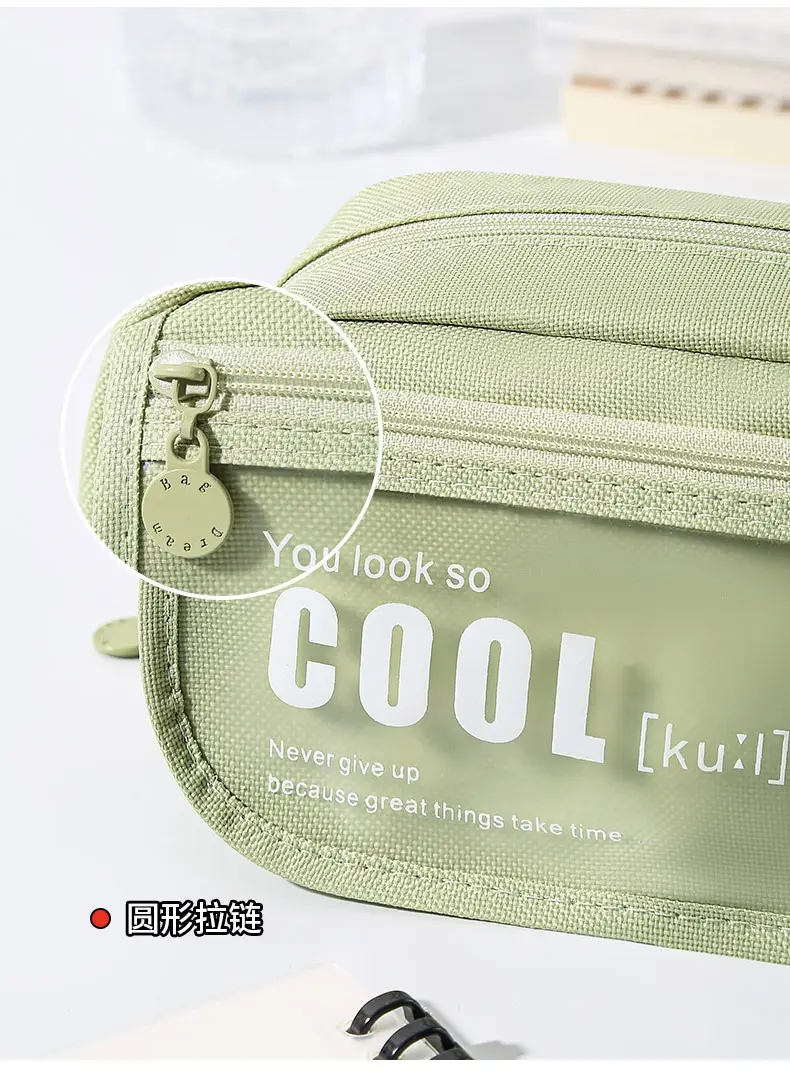 High-Looking, Simple Design, Niche Style, Large-Capacity Pencil Case — feature 10