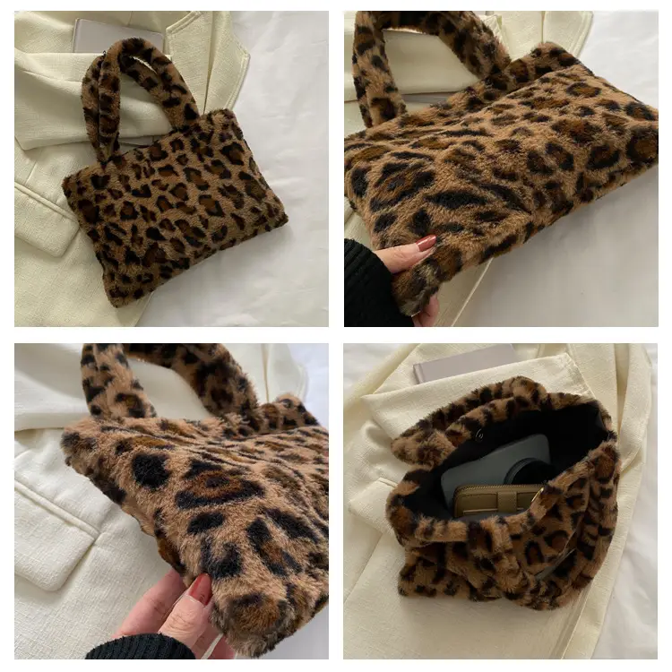 Cross-Border Bags Fashion Furry Handbags 2026 Foreign Trade Versatile Stylish Plush Women's Bags Trendy Cute Ladies' Bags — feature 14