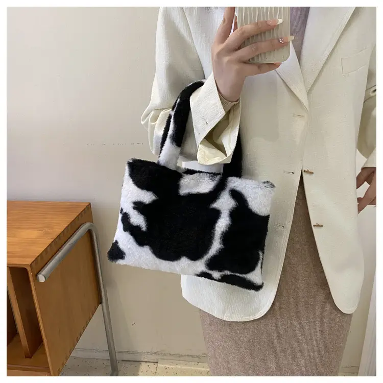Cross-Border Bags Fashion Furry Handbags 2026 Foreign Trade Versatile Stylish Plush Women's Bags Trendy Cute Ladies' Bags — feature 20