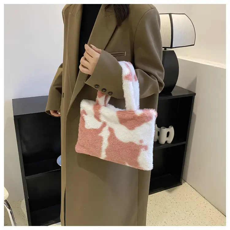 Cross-Border Bags Fashion Furry Handbags 2026 Foreign Trade Versatile Stylish Plush Women's Bags Trendy Cute Ladies' Bags — feature 28
