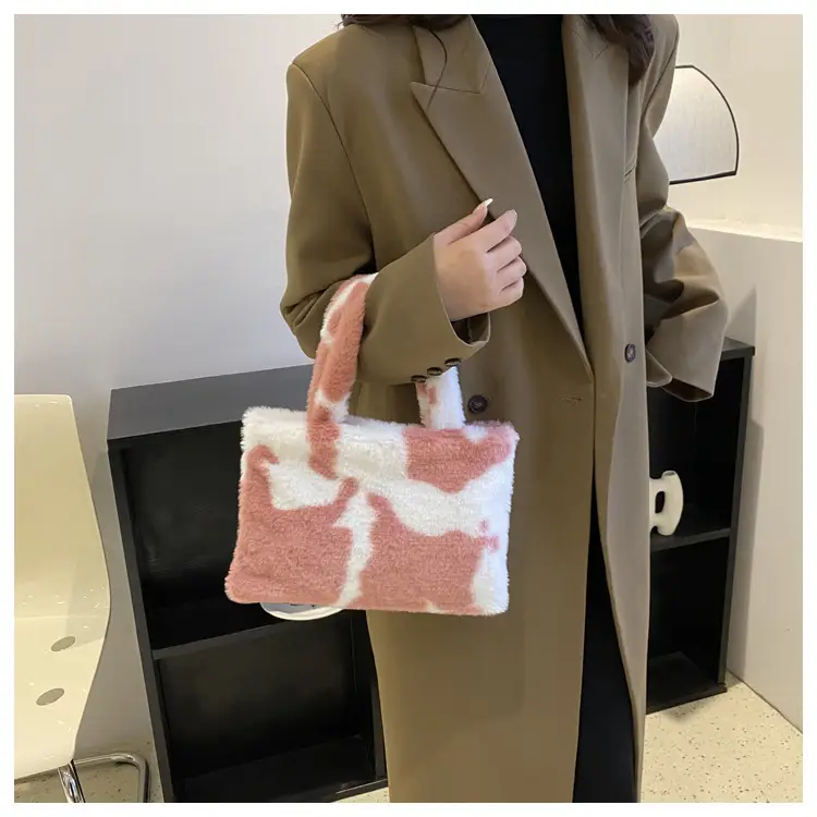 Cross-Border Bags Fashion Furry Handbags 2026 Foreign Trade Versatile Stylish Plush Women's Bags Trendy Cute Ladies' Bags — feature 29
