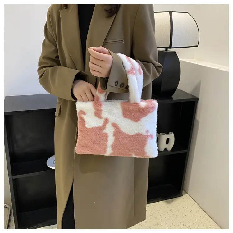 Cross-Border Bags Fashion Furry Handbags 2026 Foreign Trade Versatile Stylish Plush Women's Bags Trendy Cute Ladies' Bags — feature 30