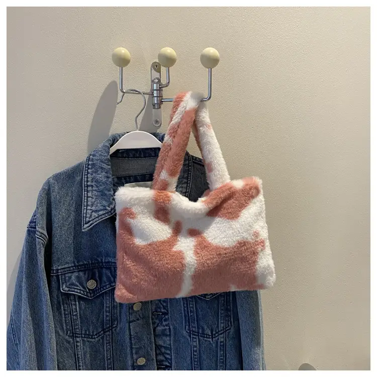 Cross-Border Bags Fashion Furry Handbags 2026 Foreign Trade Versatile Stylish Plush Women's Bags Trendy Cute Ladies' Bags — feature 45