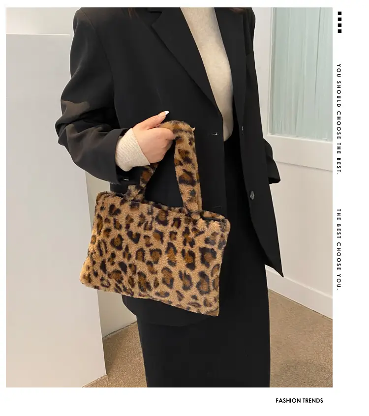Cross-Border Bags Fashion Furry Handbags 2026 Foreign Trade Versatile Stylish Plush Women's Bags Trendy Cute Ladies' Bags — feature 8