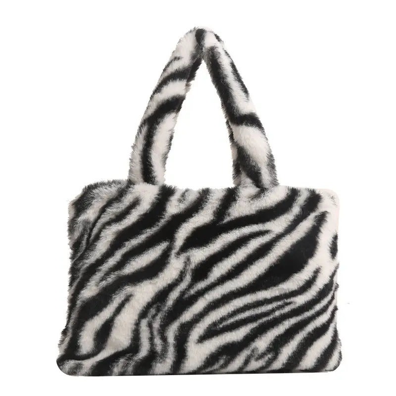 Cross-Border Bags Fashion Furry Handbags 2026 Foreign Trade Versatile Stylish Plush Women's Bags Trendy Cute Ladies' Bags - Image 2