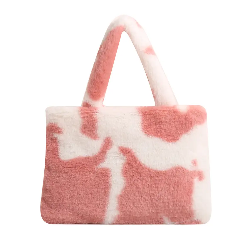 Cross-Border Bags Fashion Furry Handbags 2026 Foreign Trade Versatile Stylish Plush Women's Bags Trendy Cute Ladies' Bags - Image 4