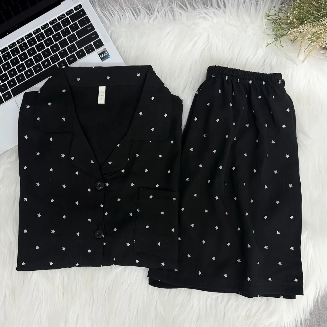 2026 New Style Women's Pajamas Spring and Summer Short-Sleeve Set Korean Style High-End Cross-Border Loungewear Factory Wholesale — feature 4
