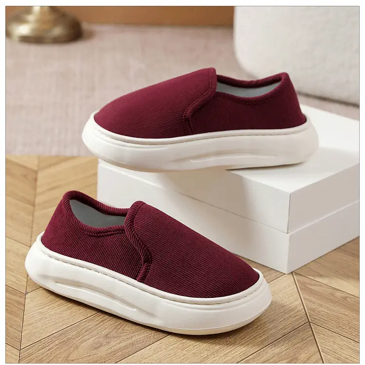 Casual Style Thick-Soled Cloth Shoes for Men and Women, Breathable Slip-On Black Lazy Shoes, Comfortable, Non-Slip, Sweat-Absorbent, Hemp-Soled, Spring and Autumn Style — feature 11