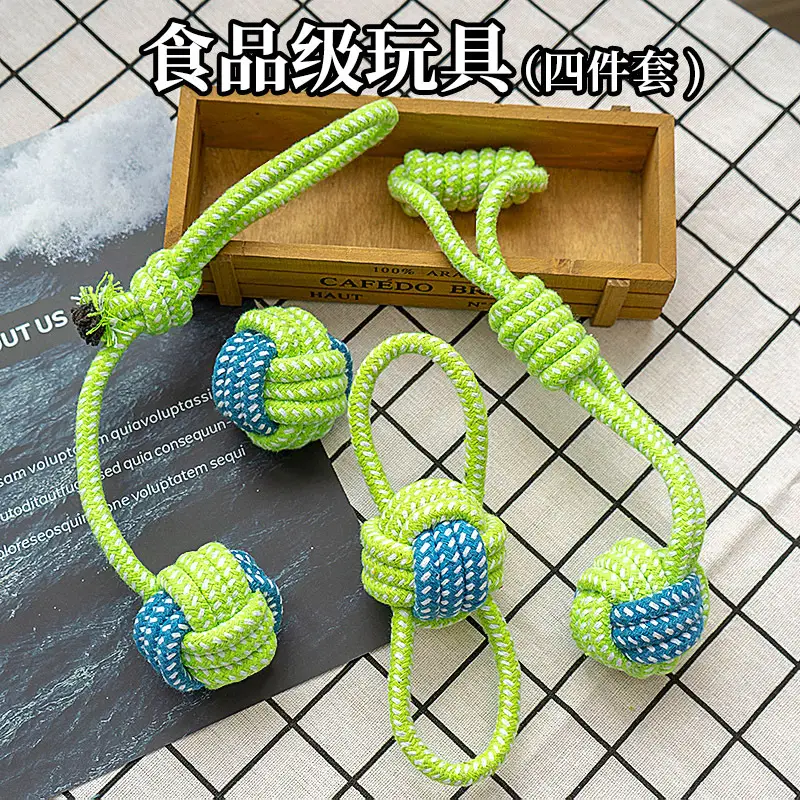 Dog Toys Wholesale, Rope Knot Chew Toys, Durable Teeth Cleaning Toys, Boredom Relief Toys for Large Dogs, Teddy Dogs, Puppy Toys, Pet Supplies