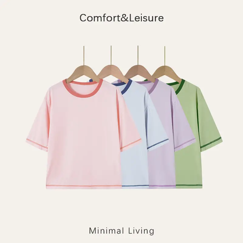 Children's Home Wear Pajama Set with Three-Quarter Sleeves, Air-Conditioned Clothing for Babies, Boys and Girls, New Pajama Set for Older Children — feature 1