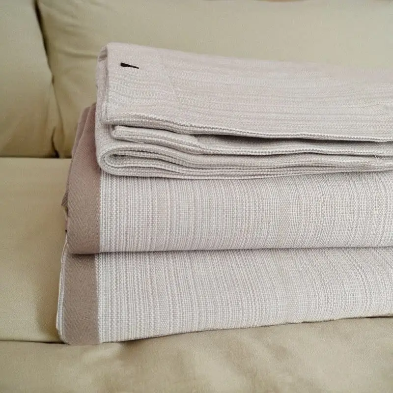 Summer Shandong Coarse Cotton Cooling Mat Sheet, Single Piece, Thickened Pure Cotton Old Canvas, Student Dormitory Air-Conditioned Soft Cooling Mat