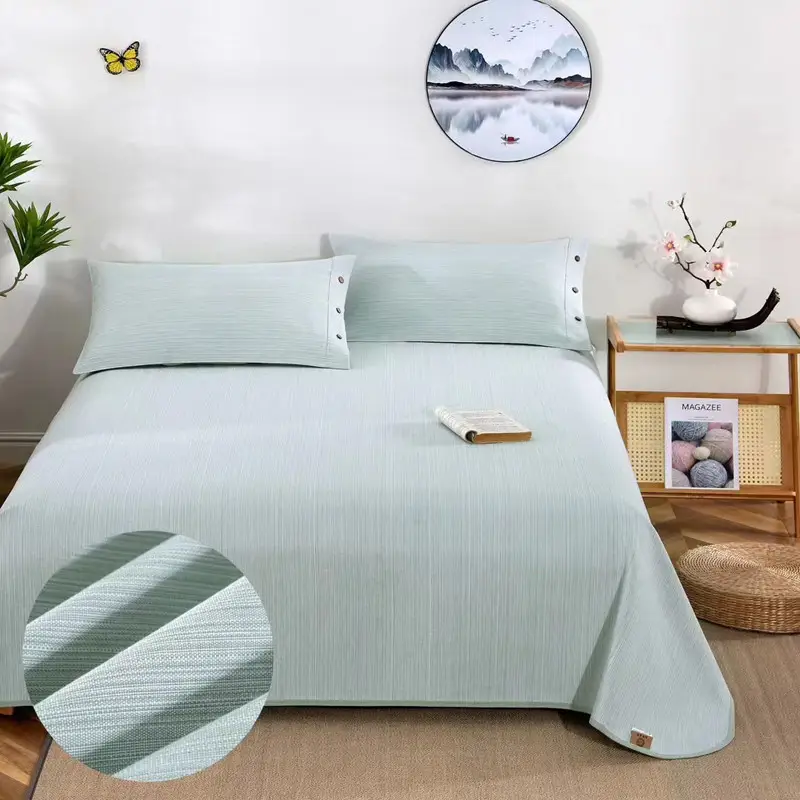 Summer Shandong Coarse Cotton Cooling Mat Sheet, Single Piece, Thickened Pure Cotton Old Canvas, Student Dormitory Air-Conditioned Soft Cooling Mat — feature 10