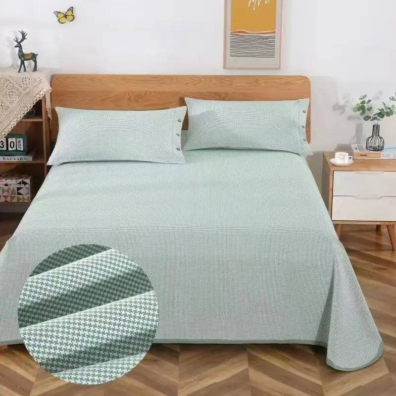Summer Shandong Coarse Cotton Cooling Mat Sheet, Single Piece, Thickened Pure Cotton Old Canvas, Student Dormitory Air-Conditioned Soft Cooling Mat — feature 5