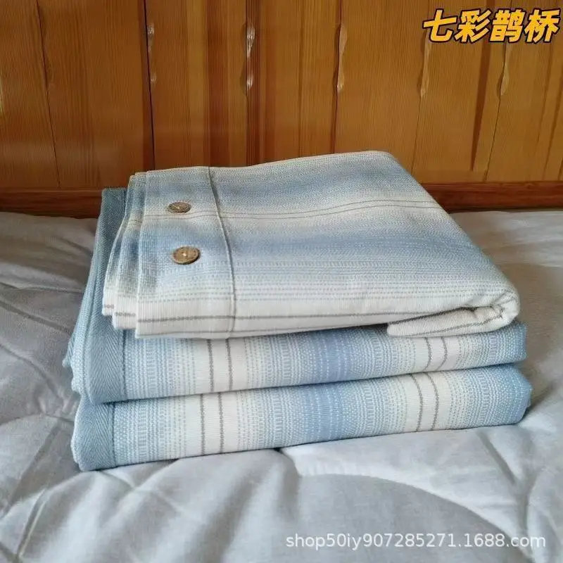 Summer Shandong Coarse Cotton Cooling Mat Sheet, Single Piece, Thickened Pure Cotton Old Canvas, Student Dormitory Air-Conditioned Soft Cooling Mat