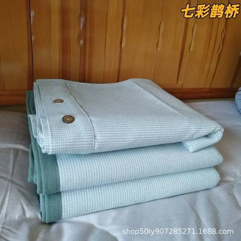 Summer Shandong Coarse Cotton Cooling Mat Sheet, Single Piece, Thickened Pure Cotton Old Canvas, Student Dormitory Air-Conditioned Soft Cooling Mat