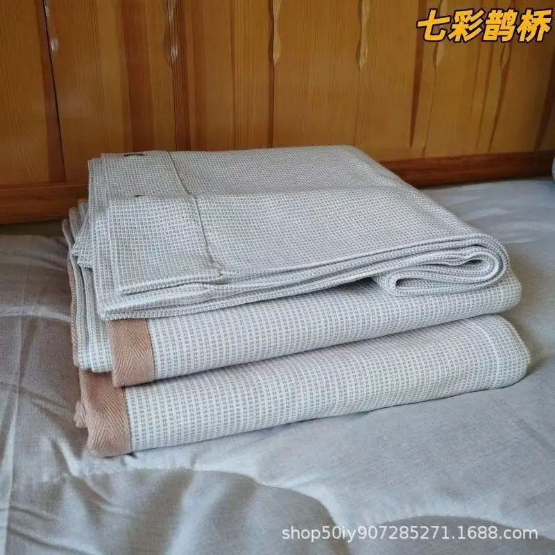 Summer Shandong Coarse Cotton Cooling Mat Sheet, Single Piece, Thickened Pure Cotton Old Canvas, Student Dormitory Air-Conditioned Soft Cooling Mat