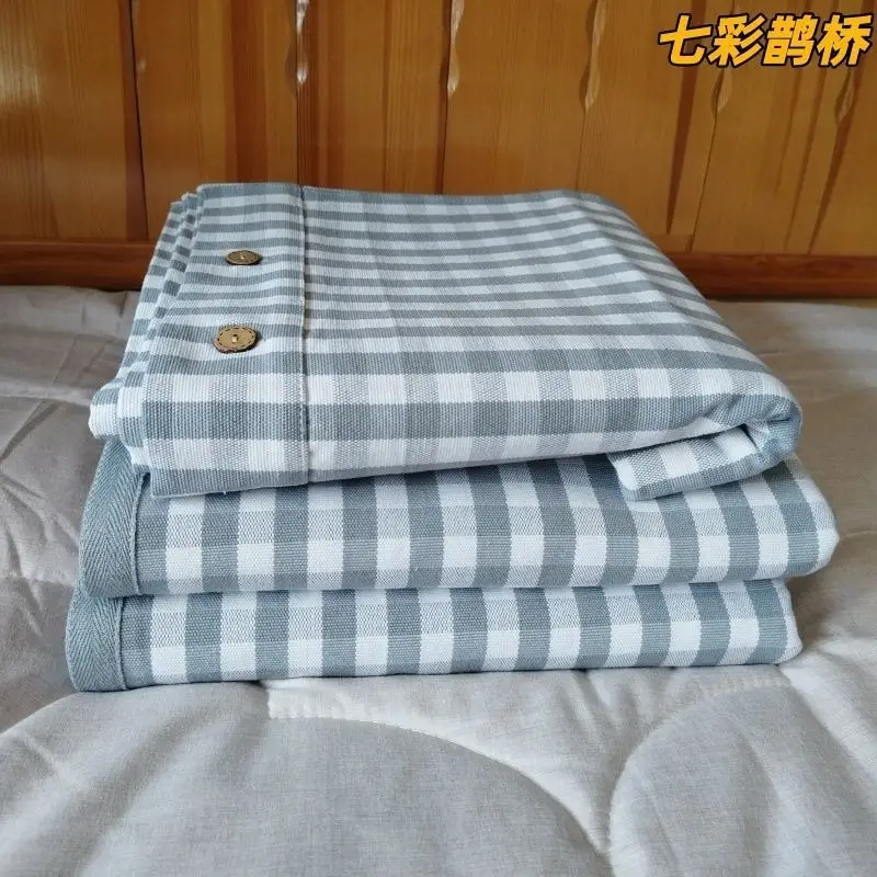 Summer Shandong Coarse Cotton Cooling Mat Sheet, Single Piece, Thickened Pure Cotton Old Canvas, Student Dormitory Air-Conditioned Soft Cooling Mat