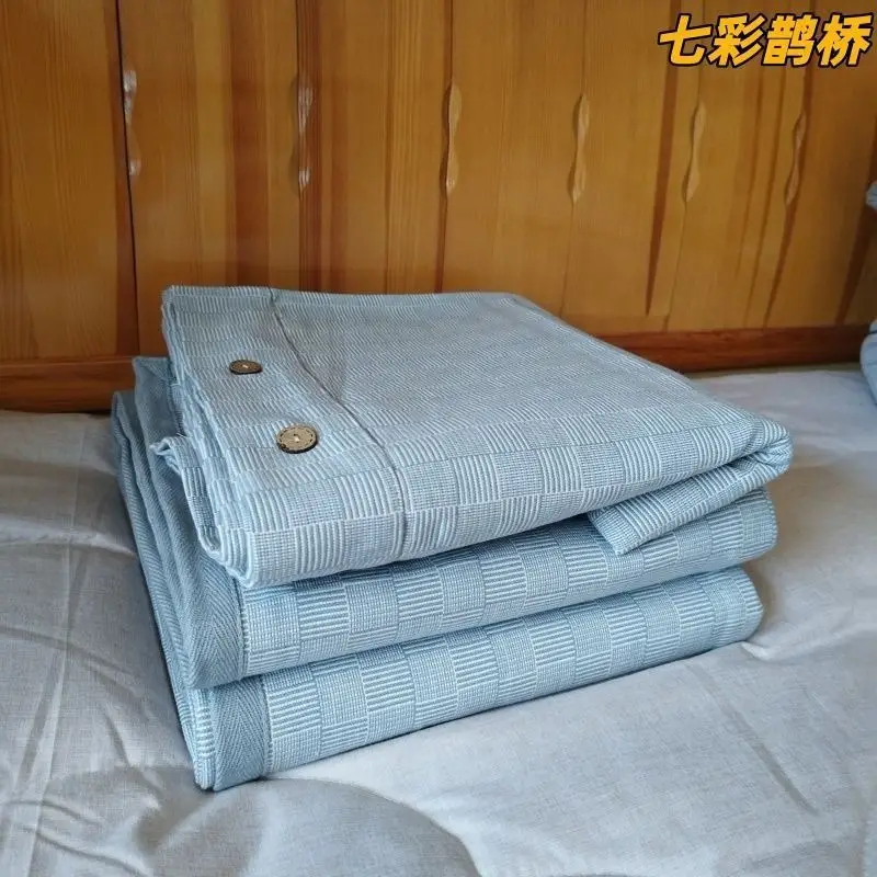 Summer Shandong Coarse Cotton Cooling Mat Sheet, Single Piece, Thickened Pure Cotton Old Canvas, Student Dormitory Air-Conditioned Soft Cooling Mat