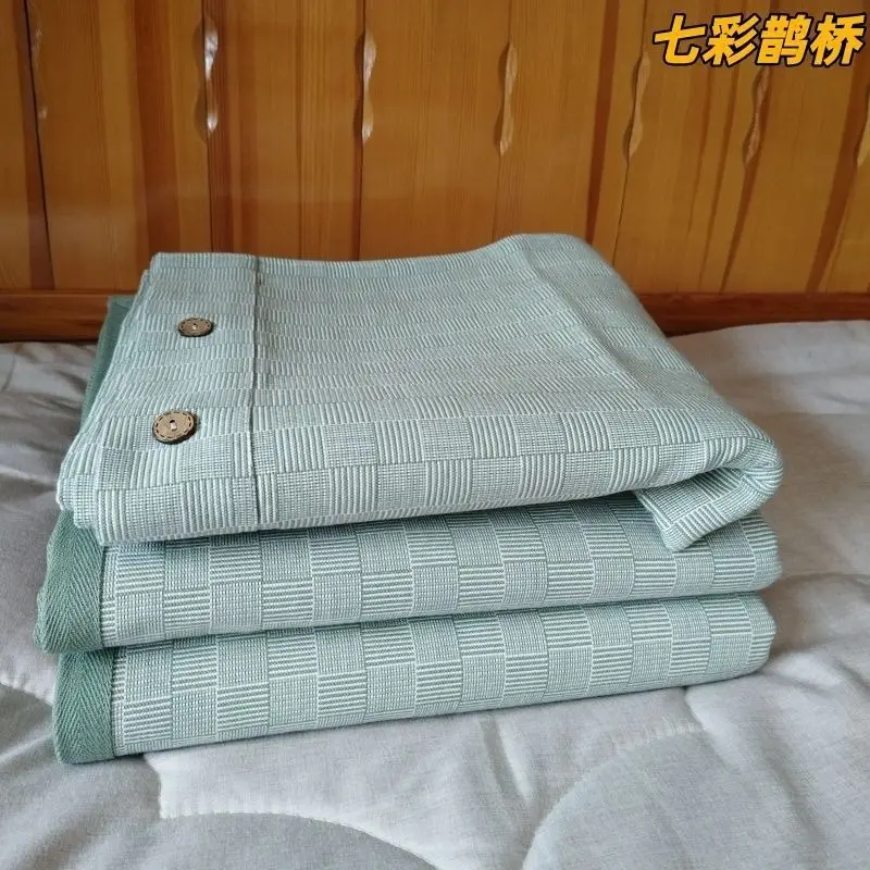 Summer Shandong Coarse Cotton Cooling Mat Sheet, Single Piece, Thickened Pure Cotton Old Canvas, Student Dormitory Air-Conditioned Soft Cooling Mat