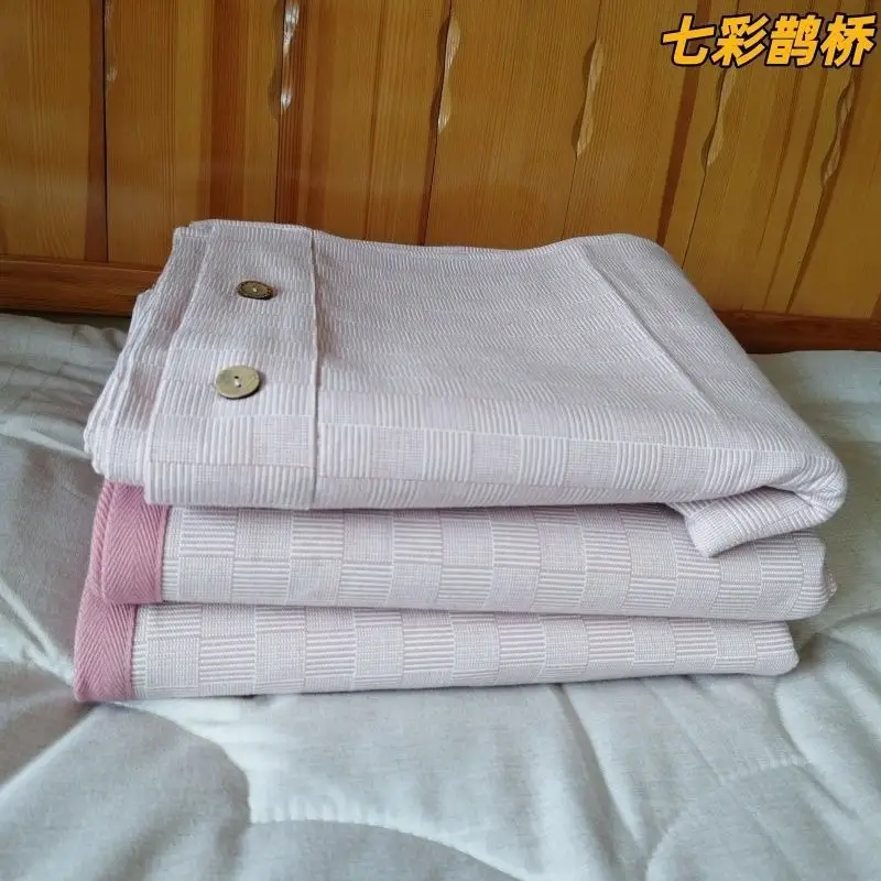 Summer Shandong Coarse Cotton Cooling Mat Sheet, Single Piece, Thickened Pure Cotton Old Canvas, Student Dormitory Air-Conditioned Soft Cooling Mat