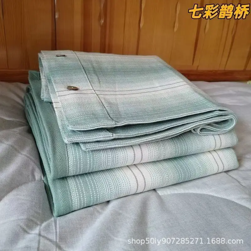 Summer Shandong Coarse Cotton Cooling Mat Sheet, Single Piece, Thickened Pure Cotton Old Canvas, Student Dormitory Air-Conditioned Soft Cooling Mat