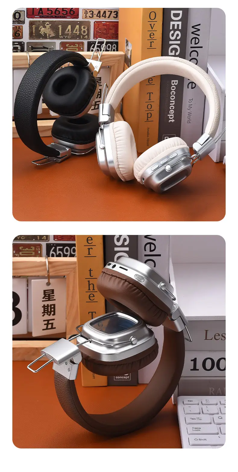 Cross-Border New Product Foreign Trade Hot-Selling Wireless Sports Head-Mounted Bluetooth Retro 5.0 Mobile Phone Music Heavy Bass Headphones — feature 13