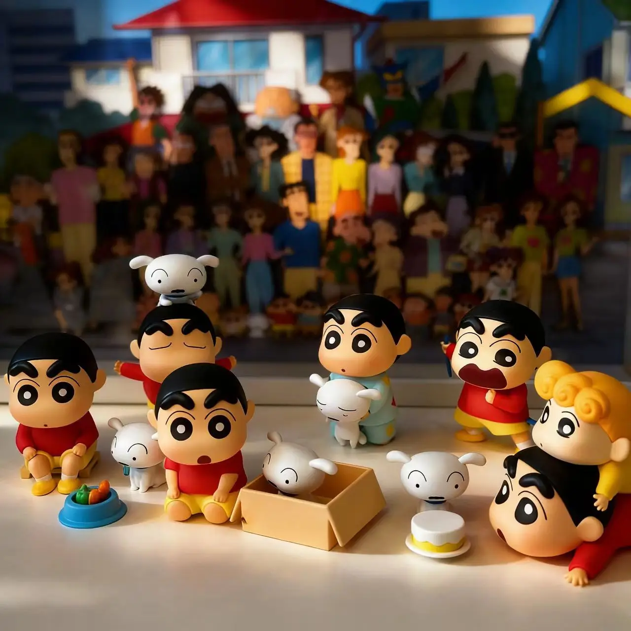 Crayon Shin-Chan Daily Series Blind Box Figurines Desktop Ornaments Collectible Figures Gifts for Women