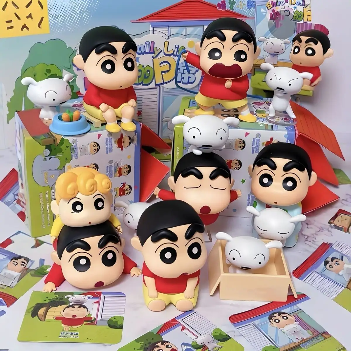 Crayon Shin-Chan Daily Series Blind Box Figurines Desktop Ornaments Collectible Figures Gifts for Women — feature 2