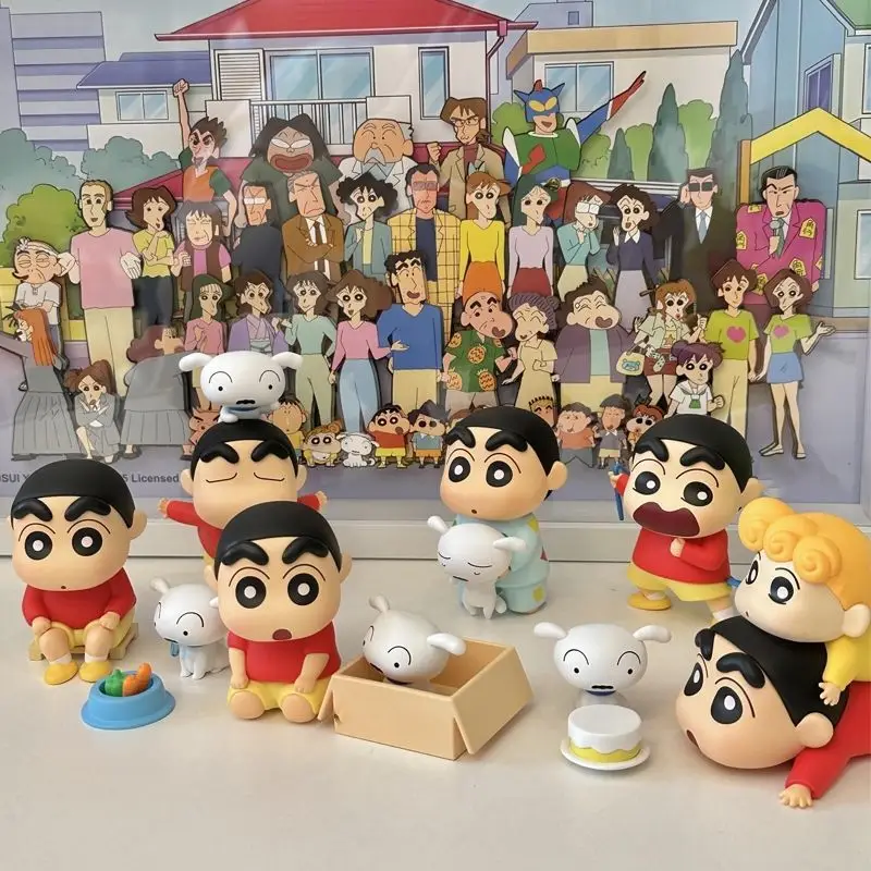 Crayon Shin-Chan Daily Series Blind Box Figurines Desktop Ornaments Collectible Figures Gifts for Women — feature 3