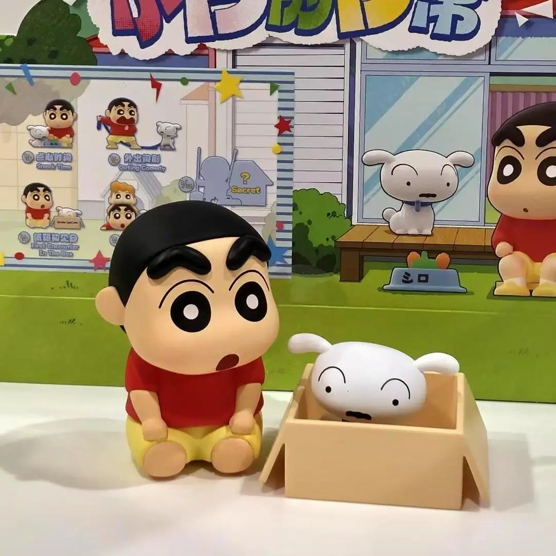 Crayon Shin-Chan Daily Series Blind Box Figurines Desktop Ornaments Collectible Figures Gifts for Women