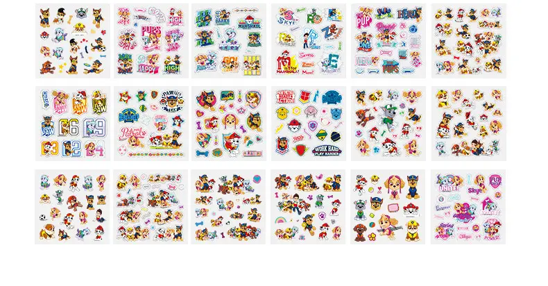 Paw Patrol Stickers for Children, Boys and Girls, Transparent Journal Stickers, Decorative Cartoon Stickers, Baby Adhesive Toys — feature 14
