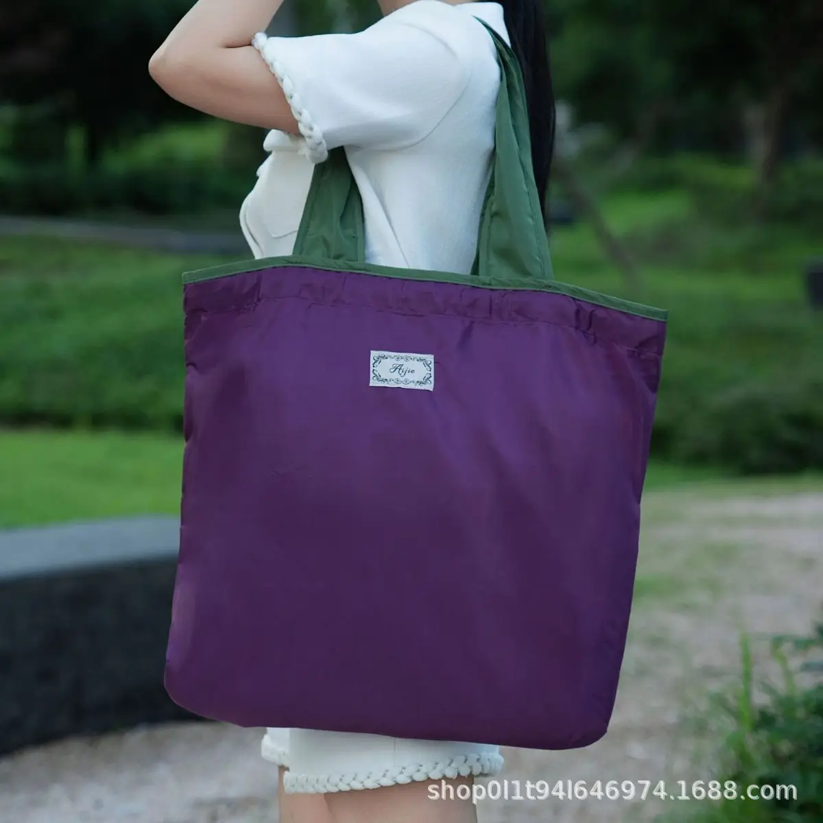 Foldable Drawstring Storage Bag Multi Color Outdoor Portable - Image 7