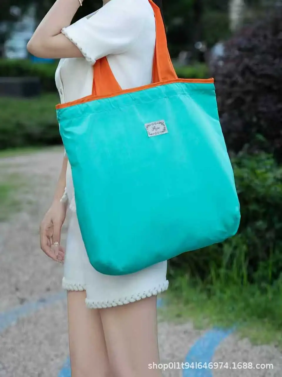 Foldable Drawstring Storage Bag Multi Color Outdoor Portable — feature 5