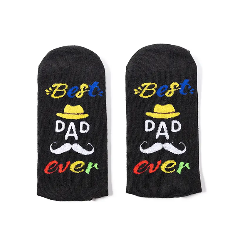In-Stock German Series Casual Socks with Colorful Letter Jacquard on the Sole, Fun and Creative Gift Socks for the European and American Market