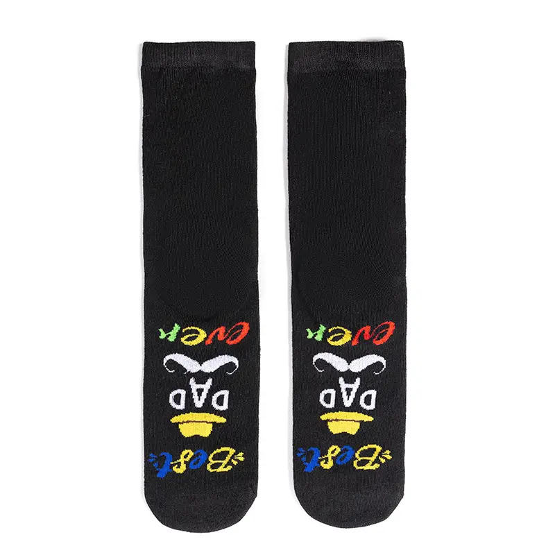 In-Stock German Series Casual Socks with Colorful Letter Jacquard on the Sole, Fun and Creative Gift Socks for the European and American Market — feature 4