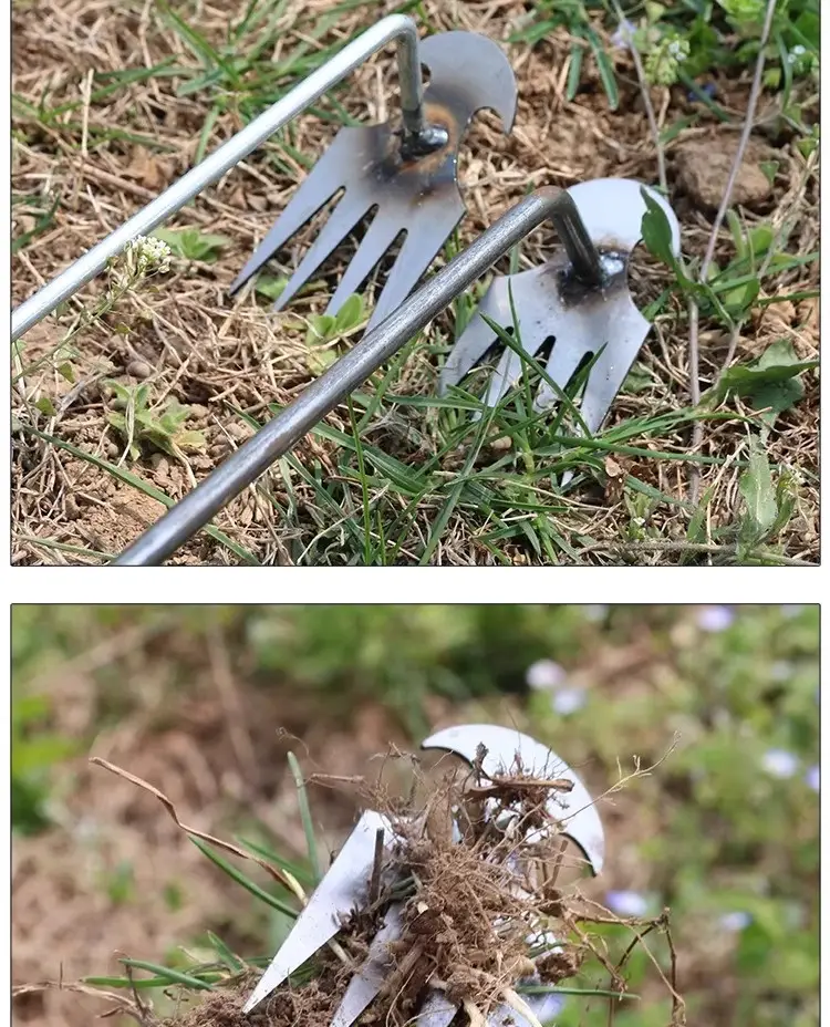 Specialized Tools for Weeding: Hoe, Rake, Soil Loosening Tool, Weed Removal Tool, Shovel, Multifunctional Weed Remover, Root Digging Tool for Wild Vegetables — feature 15