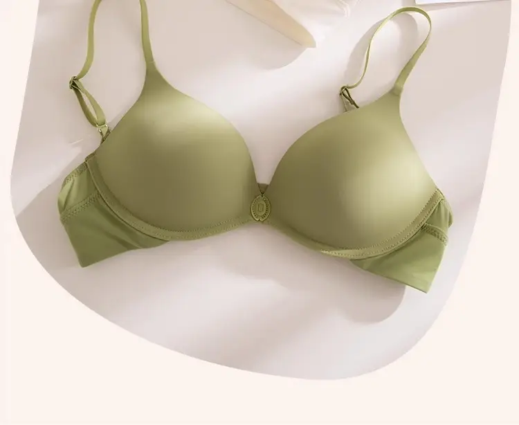 Youthful Nylon Front-Clasp Push-Up Bra, Seamless, for Small Busts, No Empty Cups, Deep Backless, Beautiful Back, Summer Bra — feature 2