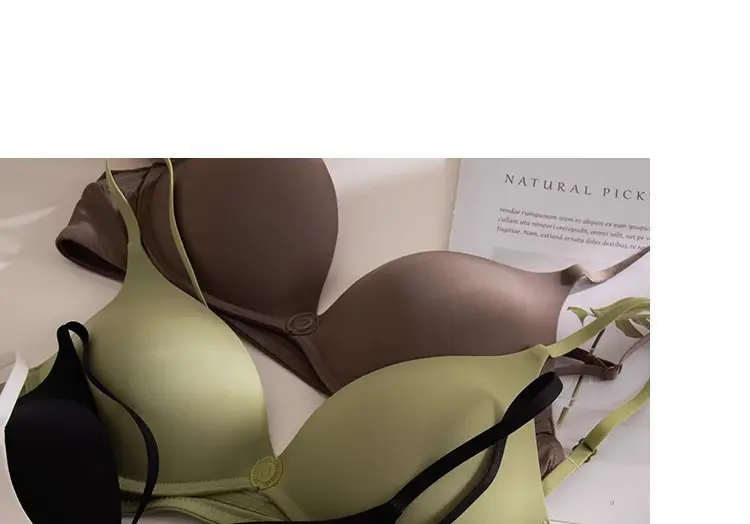 Youthful Nylon Front-Clasp Push-Up Bra, Seamless, for Small Busts, No Empty Cups, Deep Backless, Beautiful Back, Summer Bra — feature 20