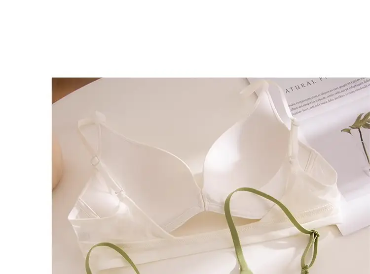 Youthful Nylon Front-Clasp Push-Up Bra, Seamless, for Small Busts, No Empty Cups, Deep Backless, Beautiful Back, Summer Bra — feature 28