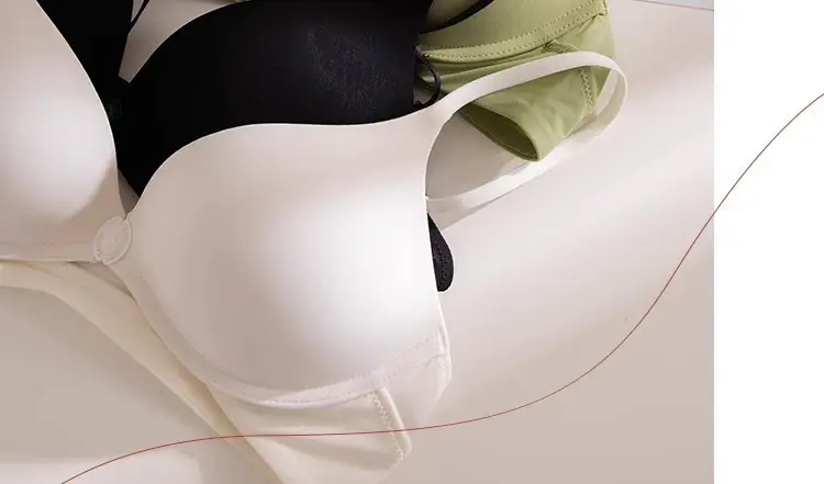 Youthful Nylon Front-Clasp Push-Up Bra, Seamless, for Small Busts, No Empty Cups, Deep Backless, Beautiful Back, Summer Bra — feature 32