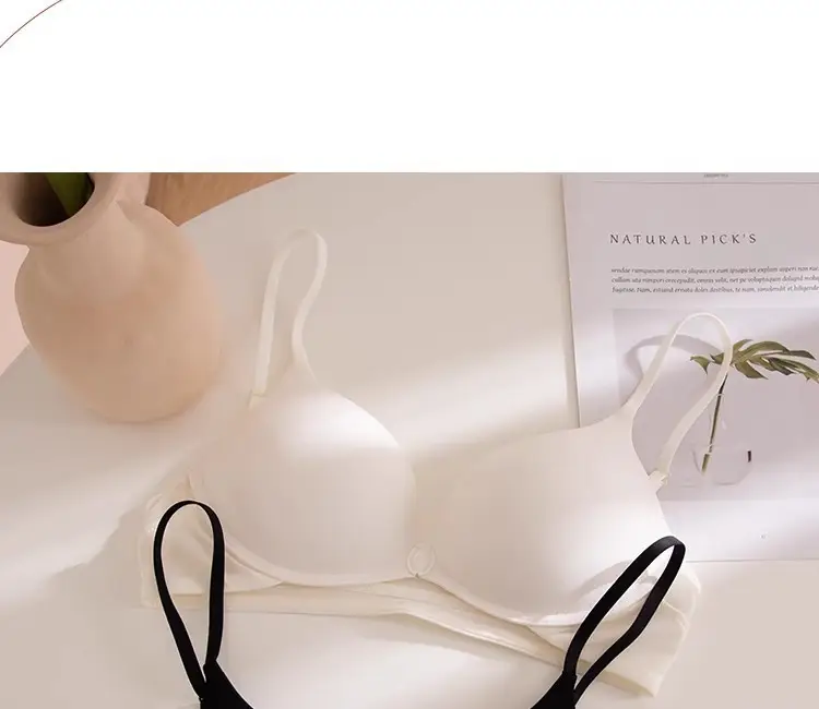 Youthful Nylon Front-Clasp Push-Up Bra, Seamless, for Small Busts, No Empty Cups, Deep Backless, Beautiful Back, Summer Bra — feature 33