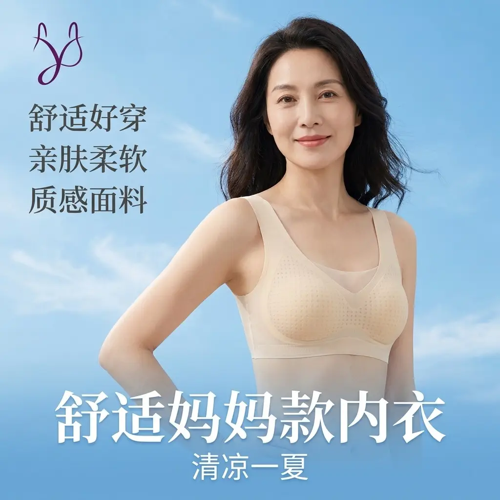 Oxygen Heart Beauty Backless Bra for Women, Summer Ice Silk Small Chest Gathering Seamless Wireless Sports Vest Bra, Thin Style Bra
