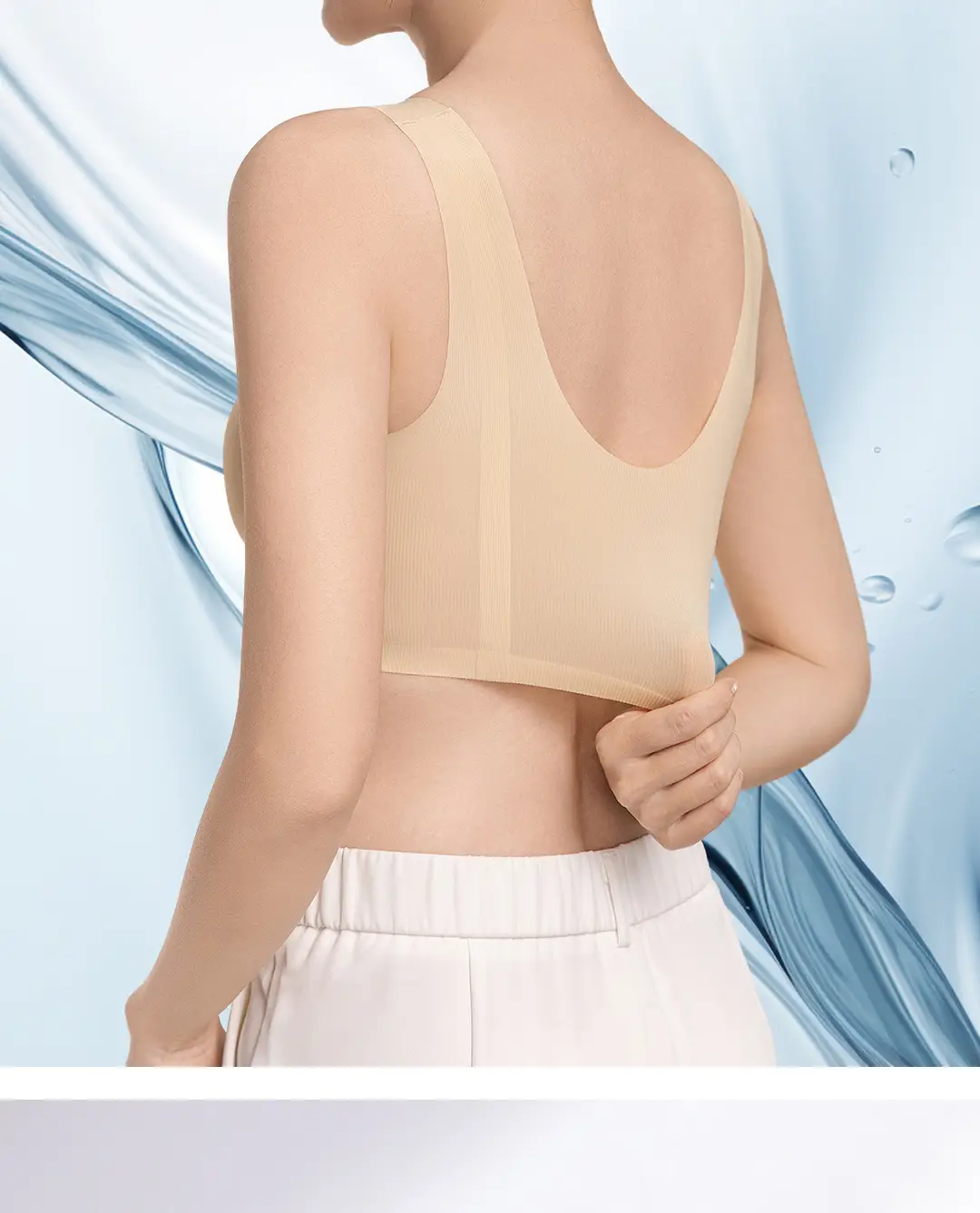 Oxygen Heart Beauty Backless Bra for Women, Summer Ice Silk Small Chest Gathering Seamless Wireless Sports Vest Bra, Thin Style Bra — feature 24